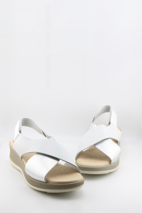 Porronet Platform Sandals with Crossed Straps